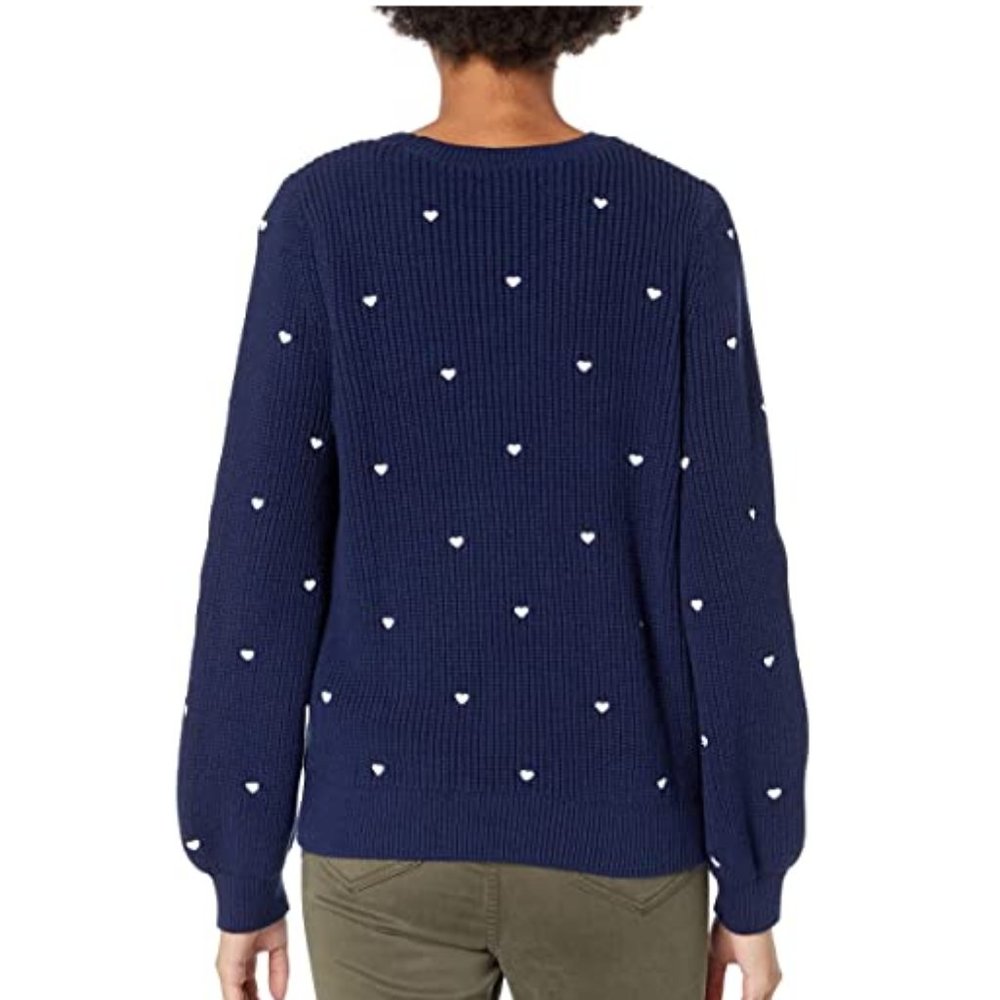 Lucky Brand Embroidered Heart Sweater. - Picture 5 of 6